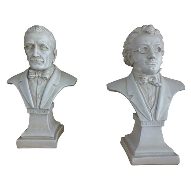 Busti da scrivania Puccini e schubert