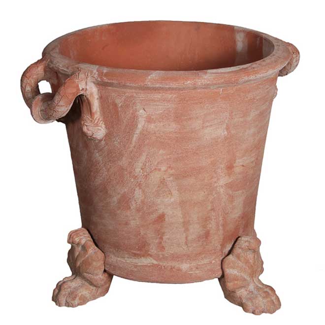 vaso con piedini